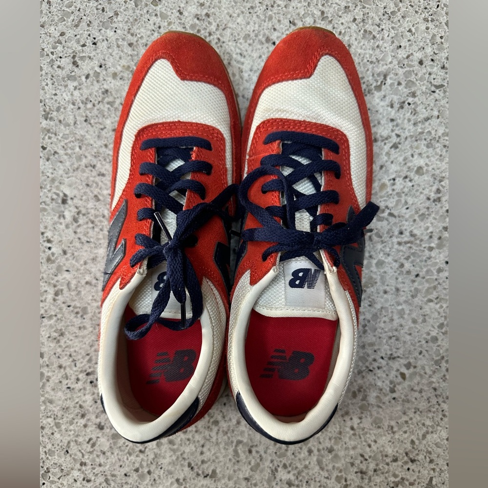 New Balance x J.Crew 620 Classics Sneakers - Red, White, Navy - Size 7.5 - Picture 5 of 7